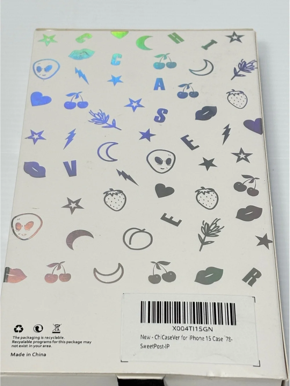ChiCase Ver Military Grade Protection iPhone 15 Case with Artistic Collage Fruit